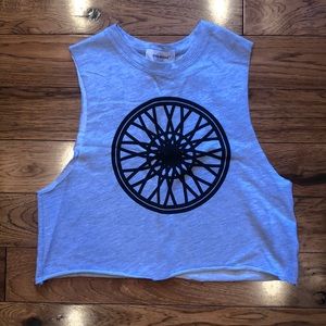 Wheel Terry Crop Muscle Tank